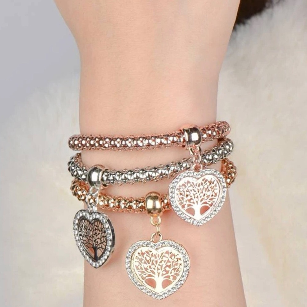 ⭐️RESTOCK⭐️NEW! Gold / Silver / Rose Gold & CZ Tree 🌳 of Life Bracelets - Picture 8 of 8